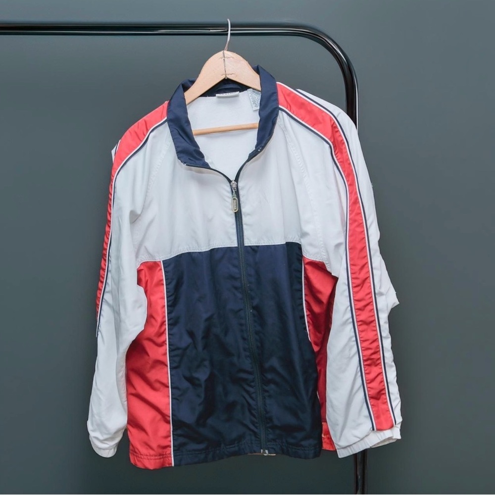 Classic Garments Vintage 90s Colorblock Windbreaker Track Jacket Y2K Retro XL